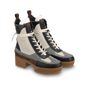 Alternative view of Giày Louis Vuitton Laureate Ankle Boots 'Dark Grey' 1AAP8B