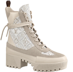 Giày Louis Vuitton Laureate Platform Boots 'Beige' 1AAIWN