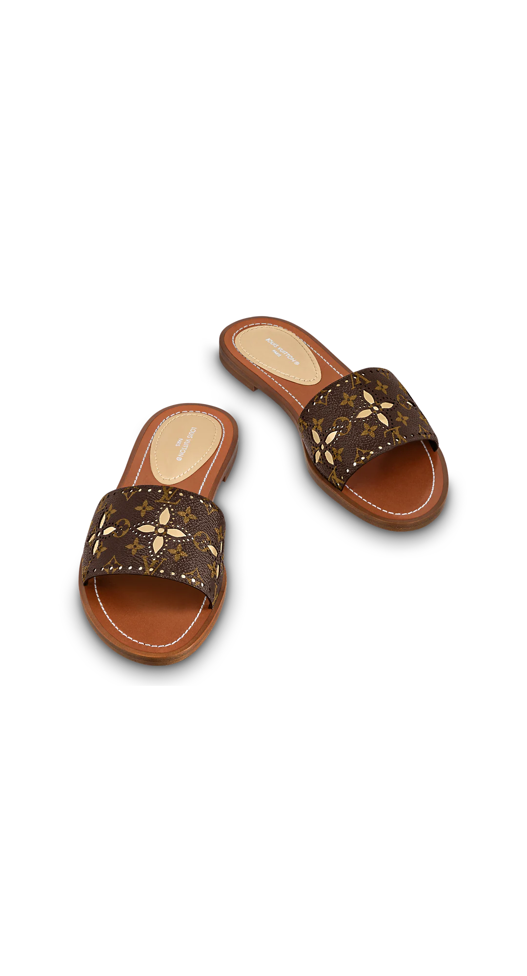 Dép Louis Vuitton Lock It Flat Mules 'Brown' 1A9RC4 - Ảnh 3