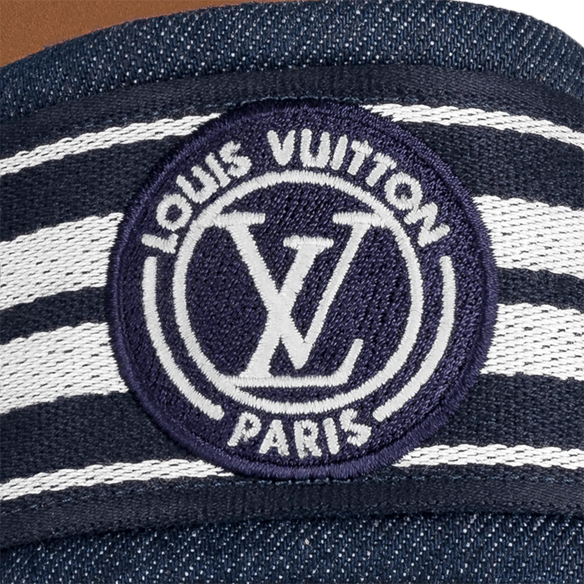 Dép Louis Vuitton Lock It Flat Mules 'Blue' 1AADIV - Ảnh 4