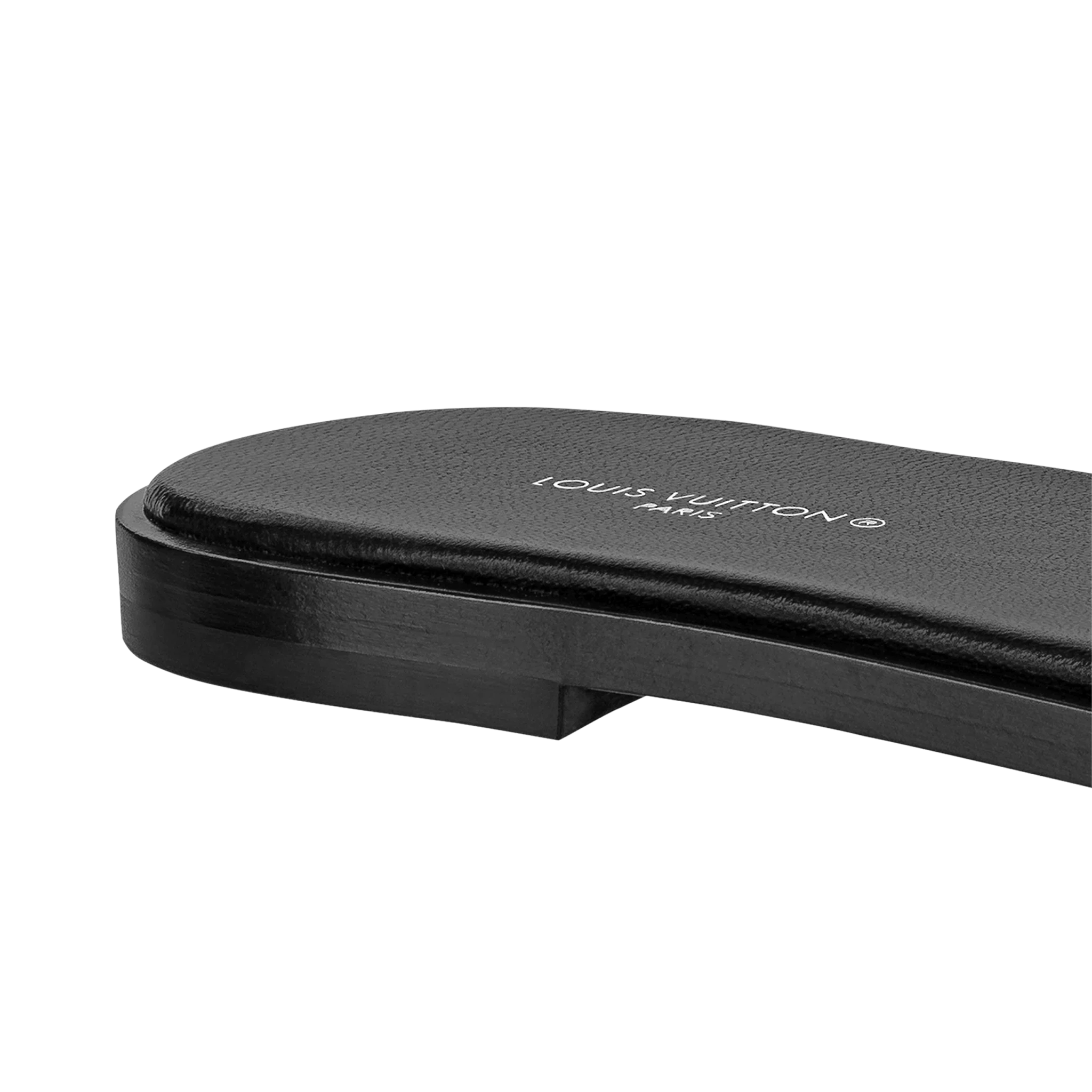 Dép Louis Vuitton Lock It Flat Mules 'Black' 1AAC3S - Ảnh 5