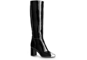 Giày Louis Vuitton Louise High Boots Black 1A94G7