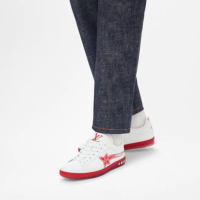 Giay Louis Vuitton Luxembourg Samothrace Trainer "Red" 1A9FYO