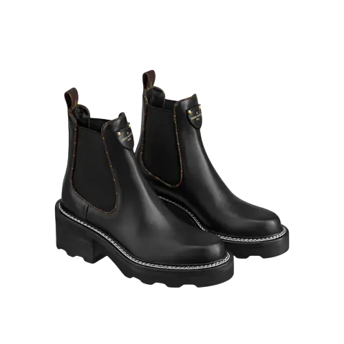 Alternative view of Giày Louis Vuitton Beauborg Ankle Boots 'Black' 1A894D