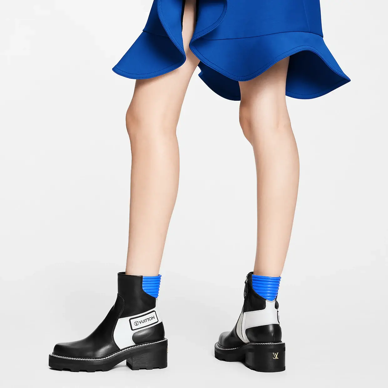 Alternative view of Giày Louis Vuitton BeauBourg Ankle Boots 'Blue' 1A9OBX