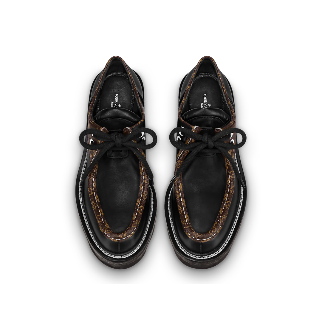 Giày Louis Vuitton Beaubourg Platform 'Black' 1A5SOC - Ảnh 5