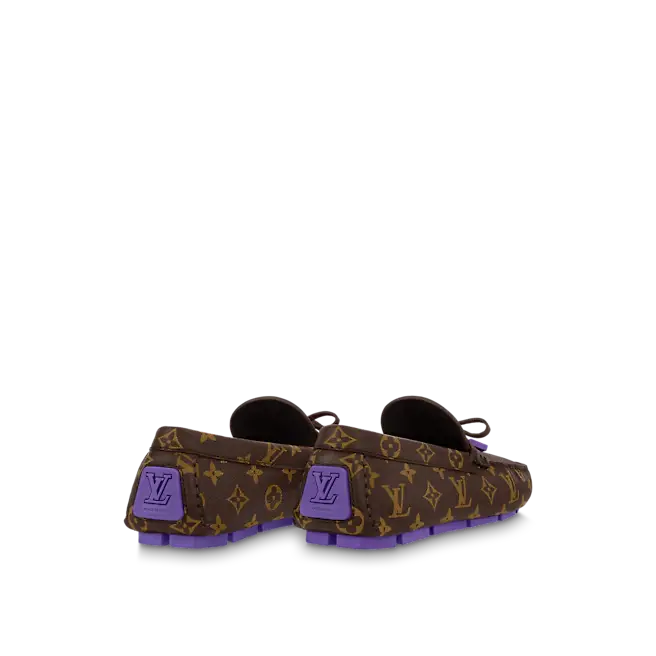Alternative view of Giày Louis Vuitton Driver Moccasins 'Brown' 1AAF2A