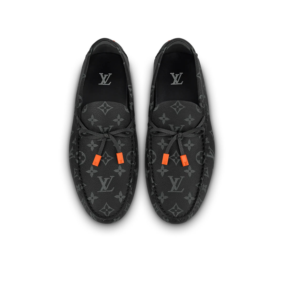 Giày Louis Vuitton Driver Moccasins 'Eclipse' 1AAF38 - Ảnh 3