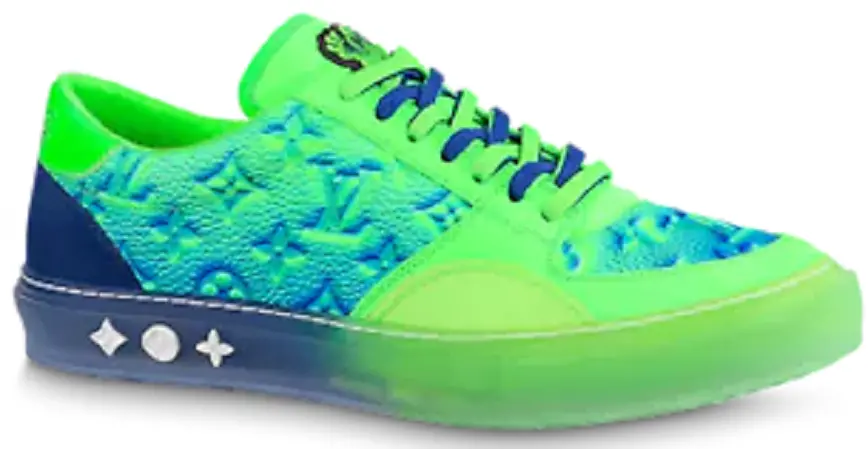 Giay Louis Vuitton Ollie Richelieu Trainers "Green" 1A9UYP