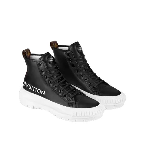 Alternative view of Giày Louis Vuitton Squad Trainers Boots 'Black' 1AADSO