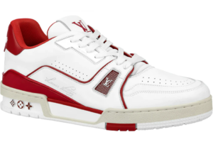 Giày Louis Vuitton Bordeaux LV Trainer 'White Red' 1A8ZPR