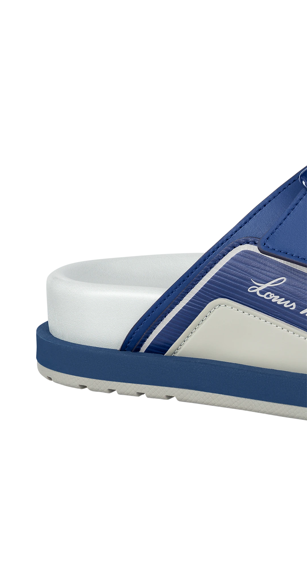 Dép Louis Vuitton LV Trainer Mules 'Blue' 1AA6SC - Ảnh 3