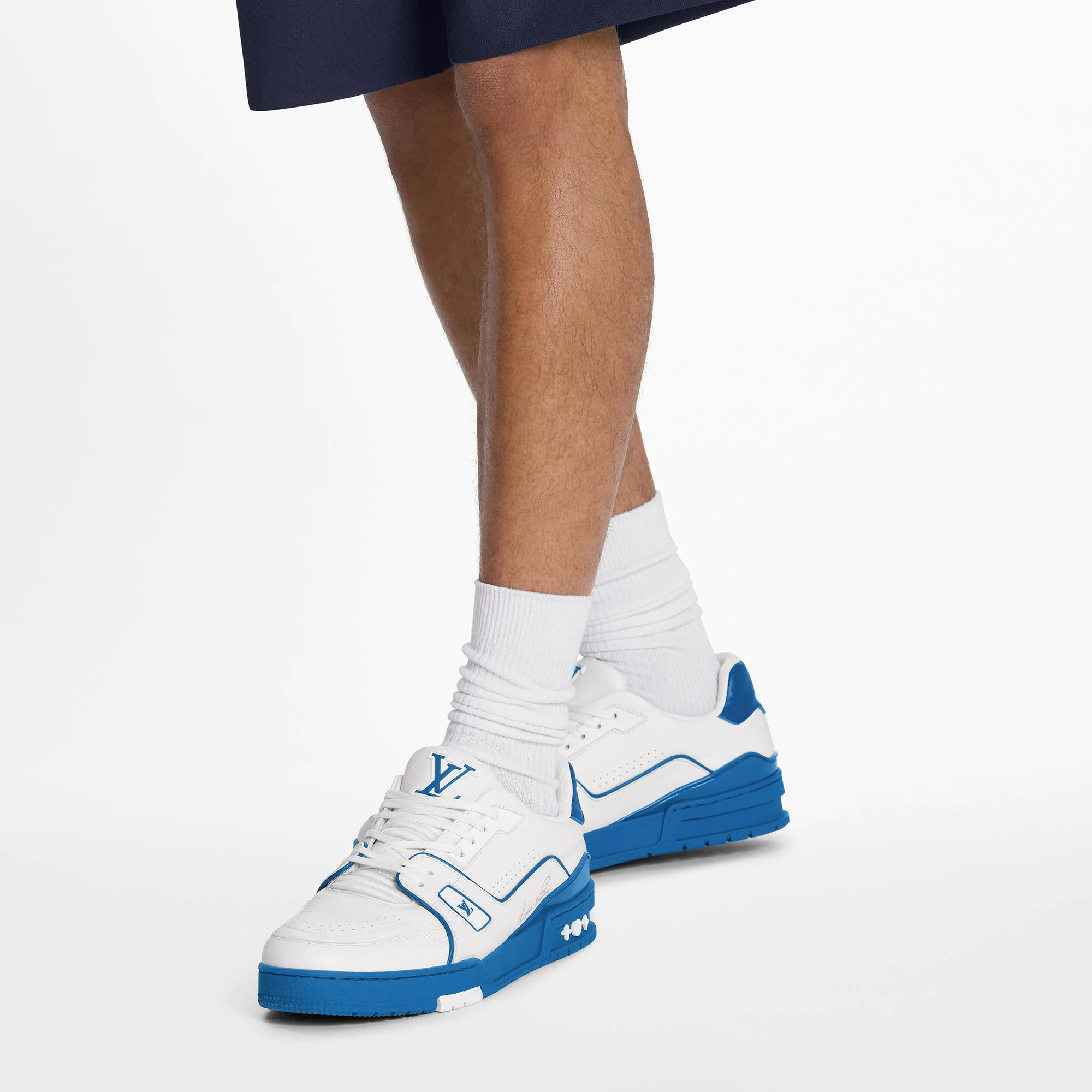 Giày Louis Vuitton LV Trainers 'Navy' 1A8SJN - Ảnh 2