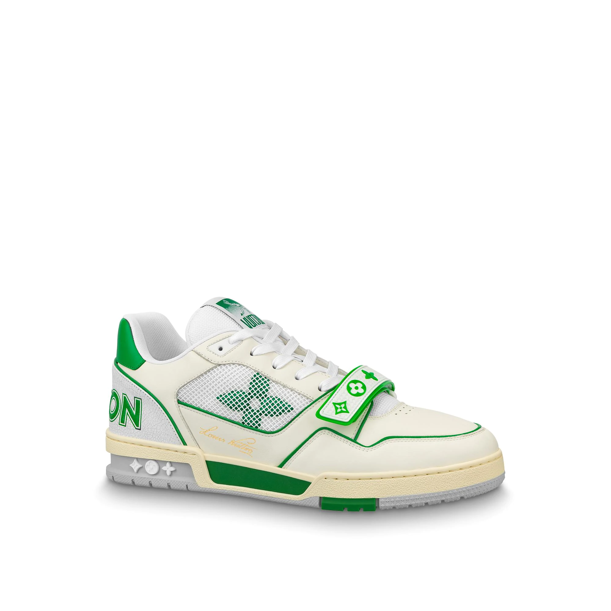 Giày Louis Vuitton LV Trainers 2021 'Green ' 1A98UX - Ảnh 4