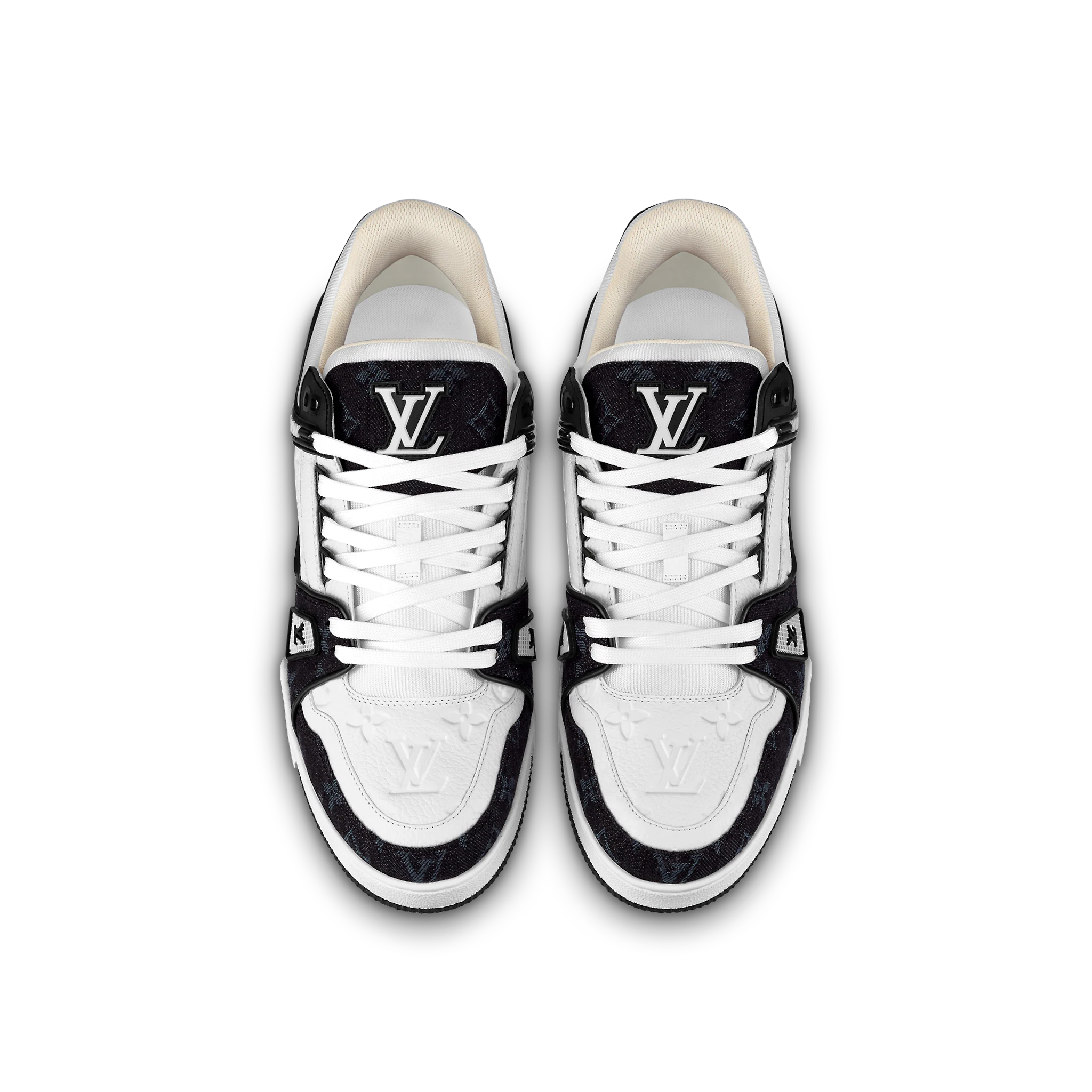Giay Louis Vuitton LV Trainer Sneaker 'Black White' 1AAV8H