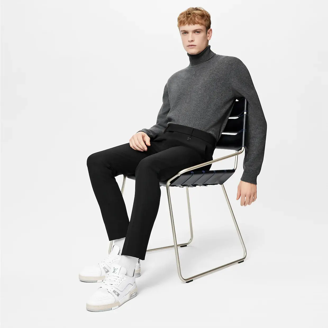 Alternative view of Giày Louis Vuitton LV Trainers 'White' 1A8WAX