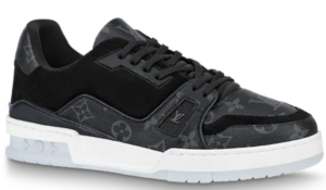 Giay Louis Vuitton Trainers Monogram Flowers "Black" 1A8PUA