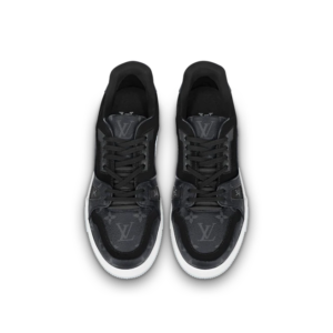 Giay Louis Vuitton Trainers Monogram Flowers "Black" 1A8PUA