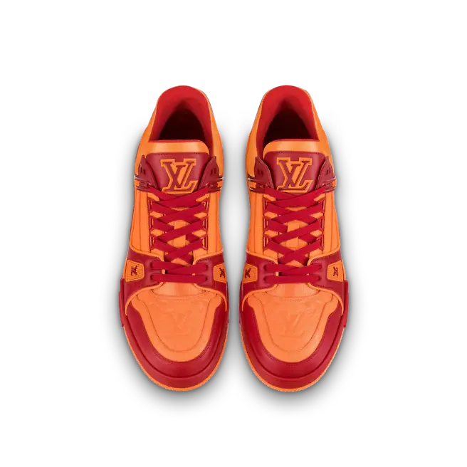 Giay Louis Vuitton Trainers "Bordeaux Red" 1A8WE1