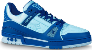 Giày Louis Vuitton Trainer Sneaker Blue 1A8WEJ