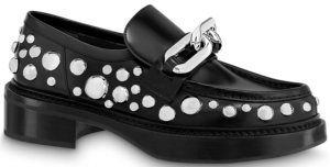 Giay Louis Vuitton x Yk Academy Loafers 'Black White Dots' 1AB9KB