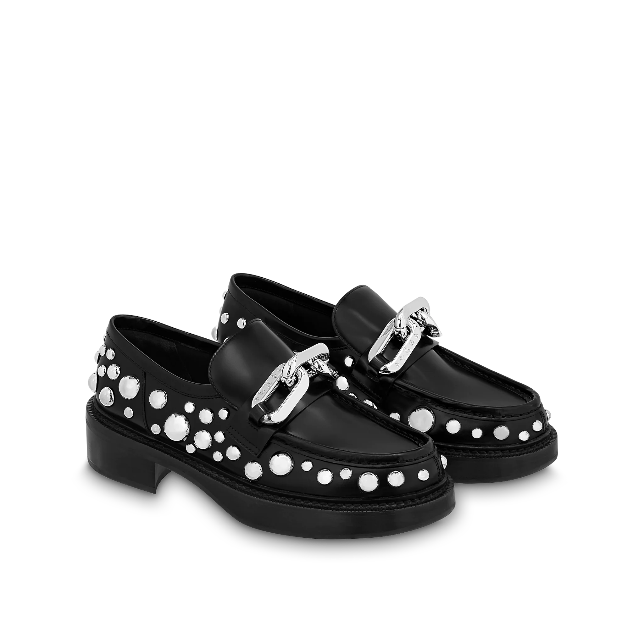 Giay Louis Vuitton x Yk Academy Loafers 'Black White Dots' 1AB9KB
