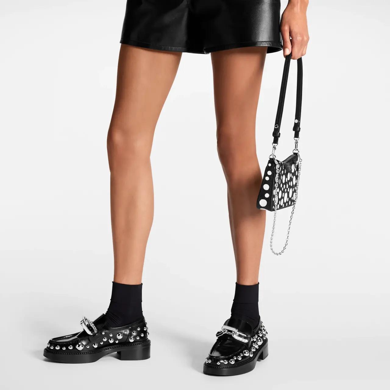 Giay Louis Vuitton x Yk Academy Loafers 'Black White Dots' 1AB9KB