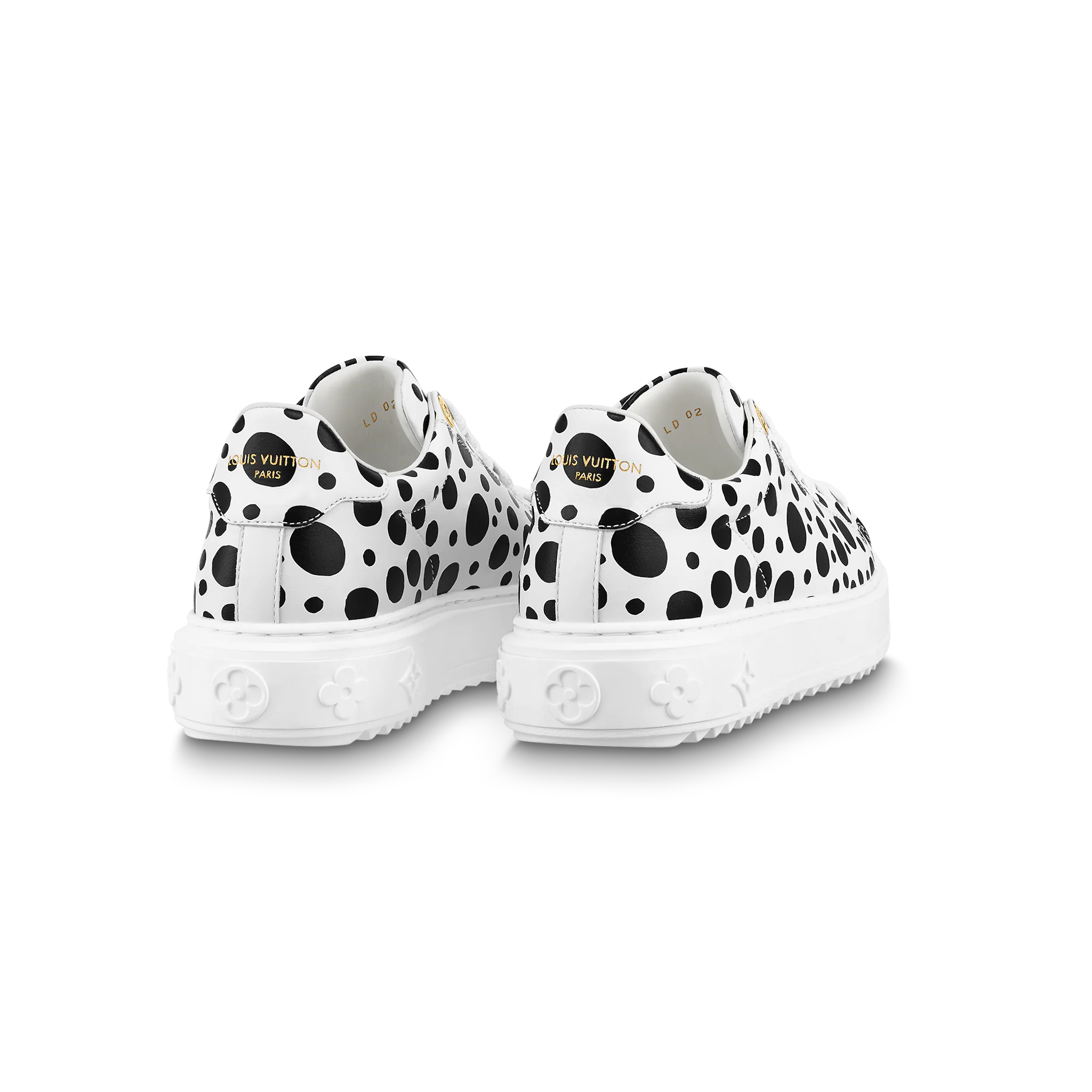 Giay Louis Vuitton x Yk Time Out Trainers 'White Black' 1AB9VA