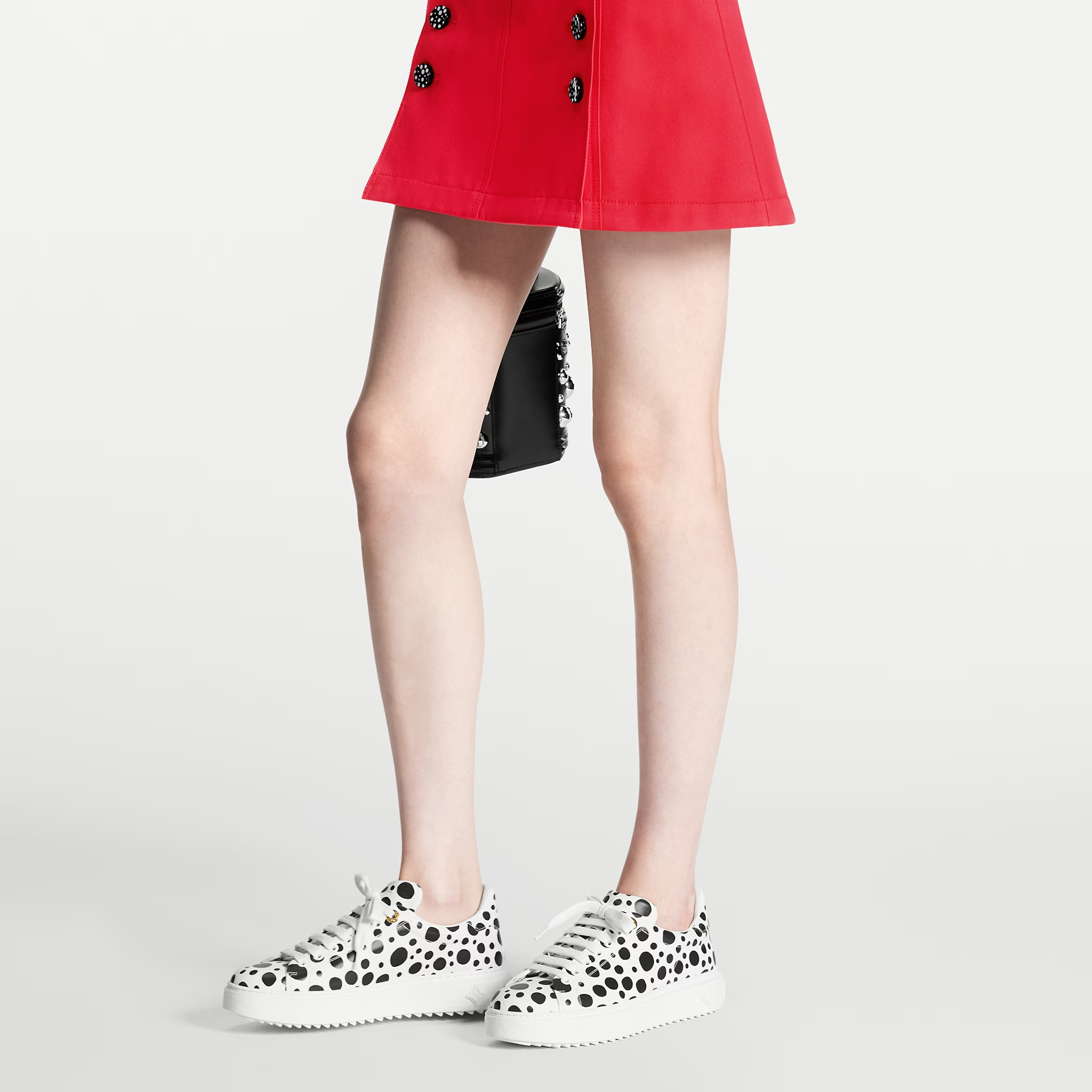 Giay Louis Vuitton x Yk Time Out Trainers 'White Black' 1AB9VA