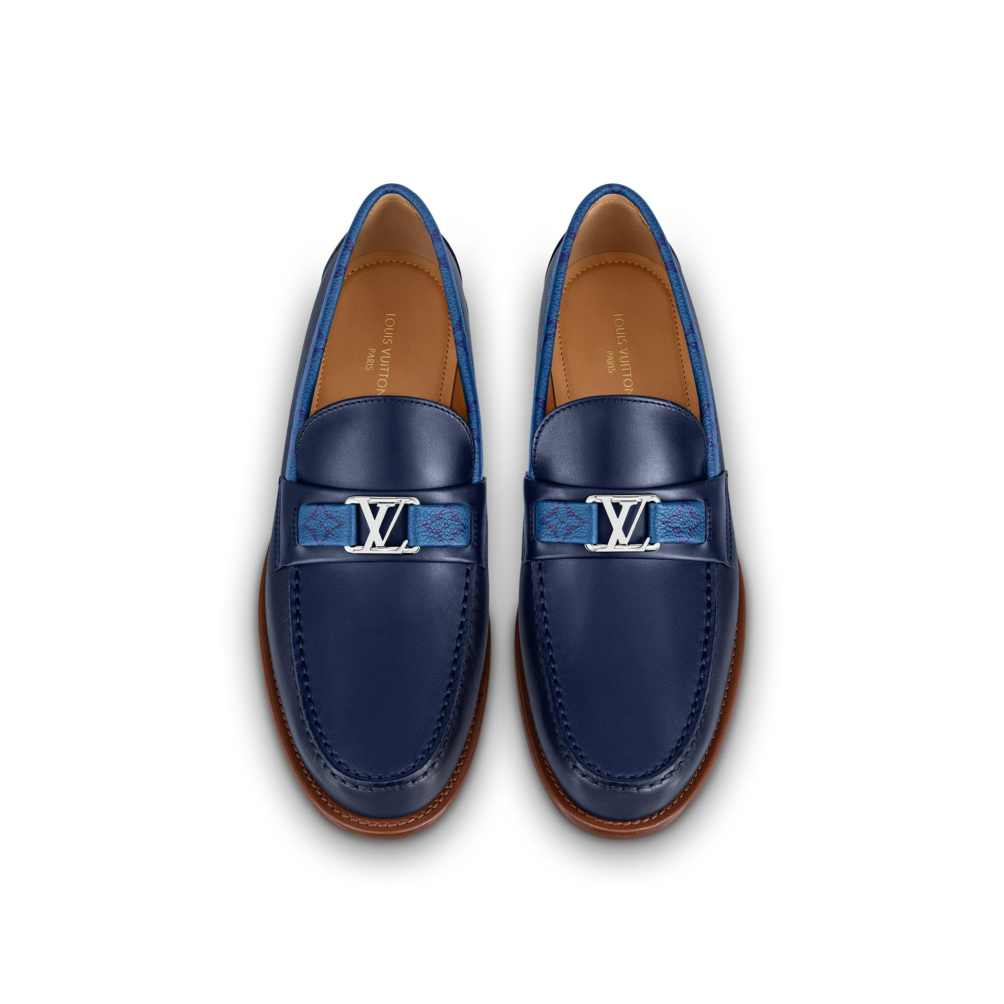 Giày Louis Vuitton Major Loafers 'Marine' 1A9ZRH - Ảnh 4