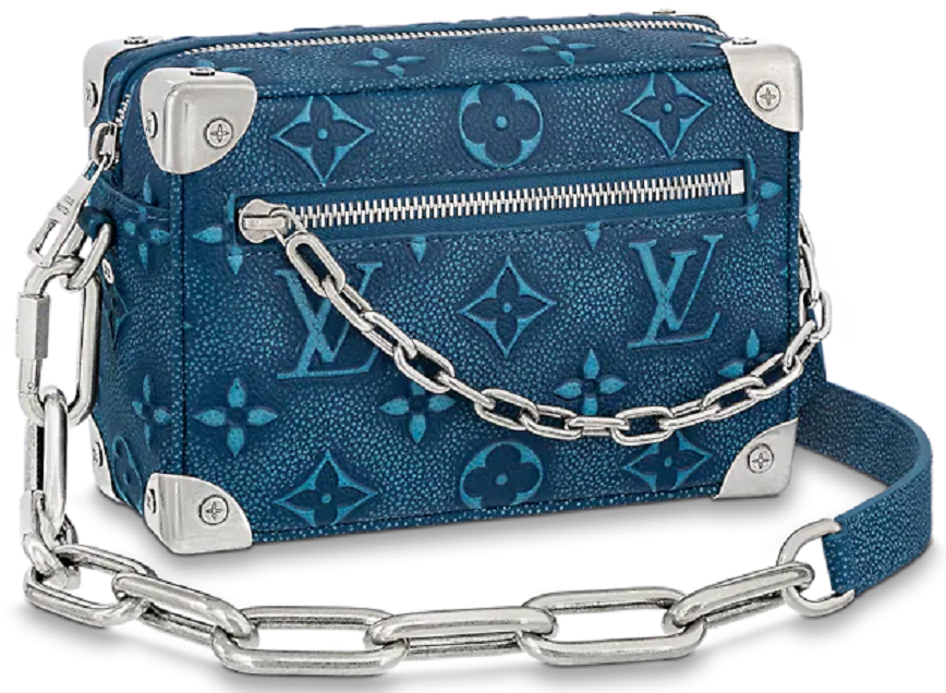 Tui Louis Vuitton Mini Soft Trunk Bag 'Denim Blue' M21368