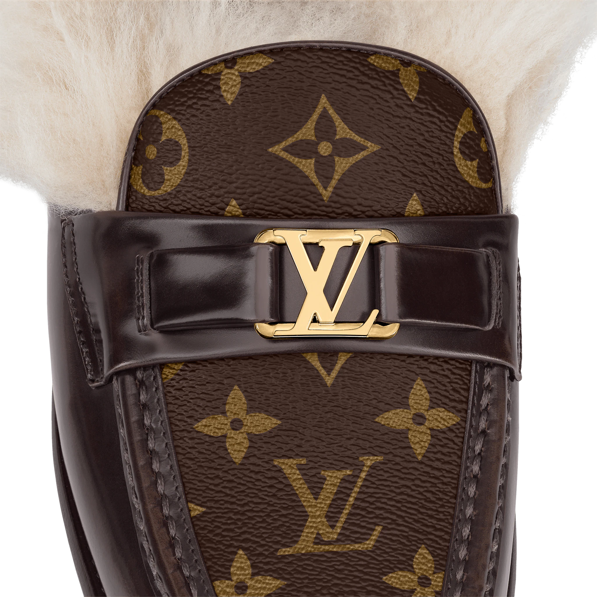 Giày Louis Vuitton Major Open Back Loafers Ebene 1A8Y28 - Ảnh 2