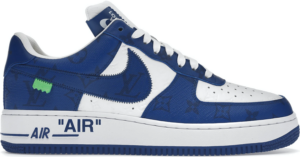 Giày Nike Air Force 1 Low x Louis Vuitton Virgil Abloh 'White Blue' 1A9VAO
