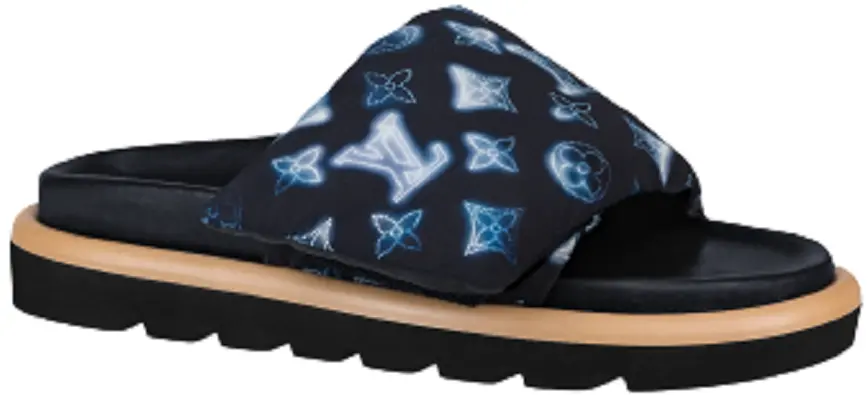 Dép Louis Vuitton Pool Pillow Mules 'Navy Blue' 1A9SMR