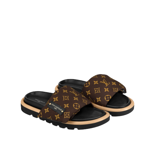 Dép Louis Vuitton Pool Pillow Mules 'Cacao Brown' 1AAEBX - Ảnh 2