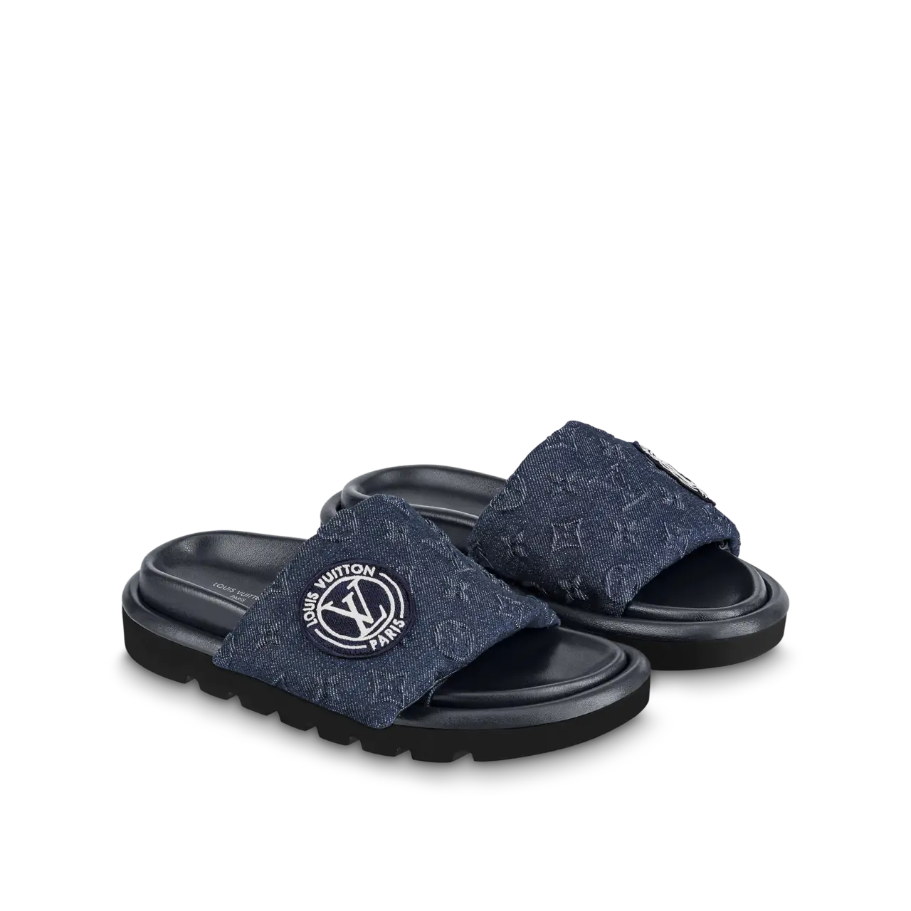 Alternative view of Dép Louis Vuitton Pool Pillow Flat Comfort Mules 'Blue' 1AABLU