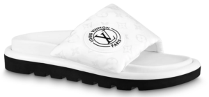 Dép Louis Vuitton Pool Pillow Flat Comfort Mules 'White' 1AAEBH