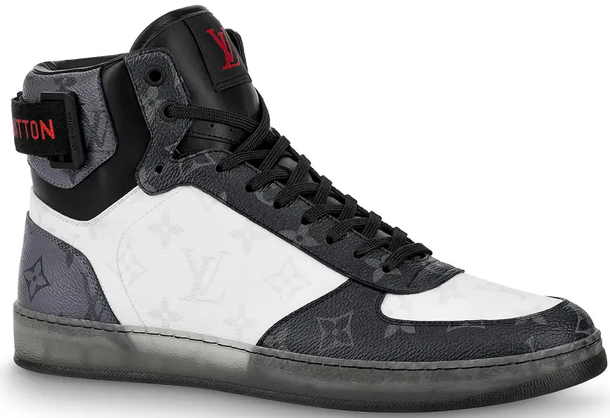 Giày Louis Vuitton Rivoli Sneaker Boots 'Black' 1A8V03