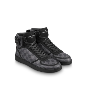 Giay Louis Vuitton Rivoli Trainer Boot "Black Grey" 1A44W7