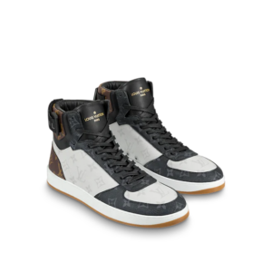 Giay Louis Vuitton Rivoli Trainer Boot "White Black Brown" 1A44VR