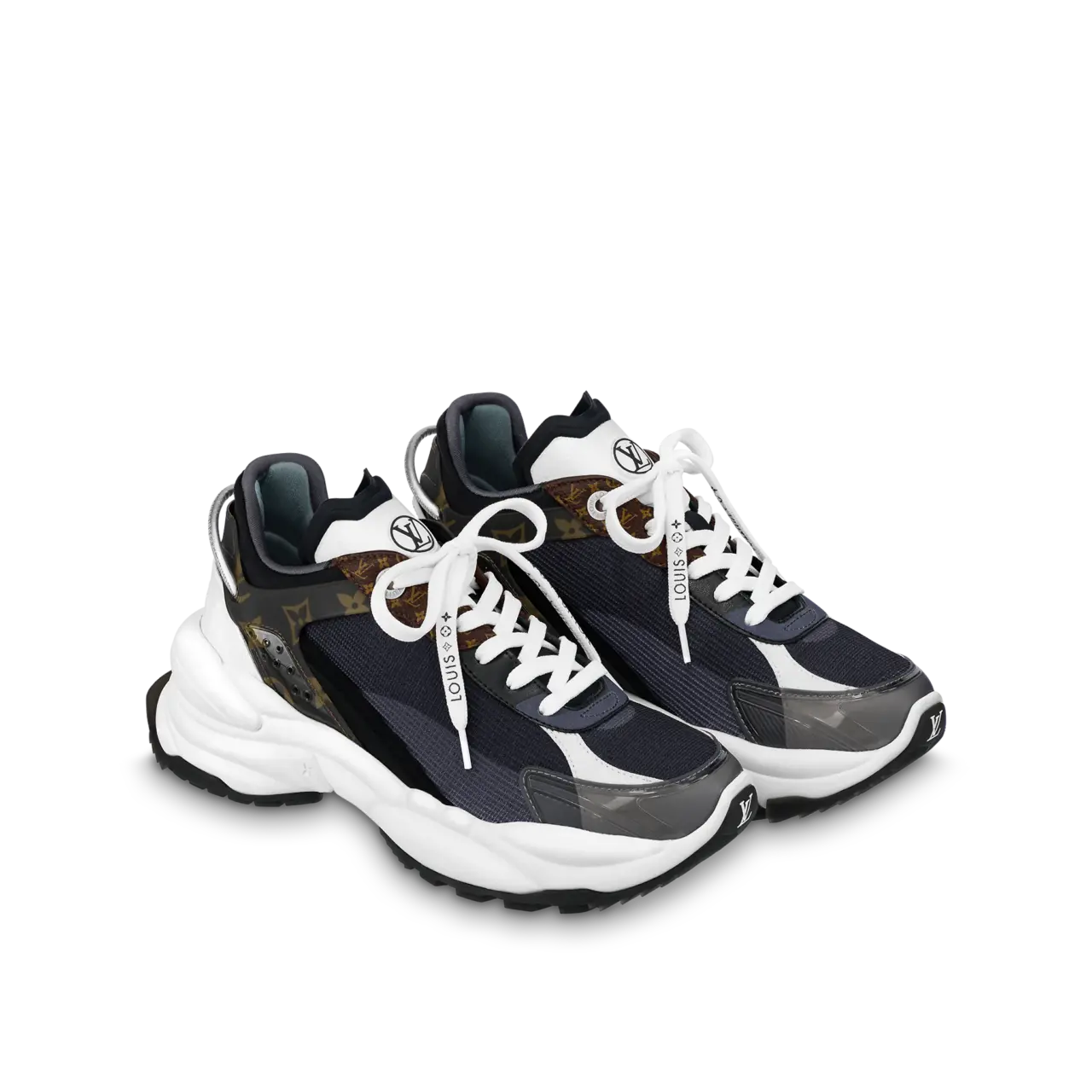 Alternative view of Giày Louis Vuitton Run 55 Trainers 'Black' 1AAP5L