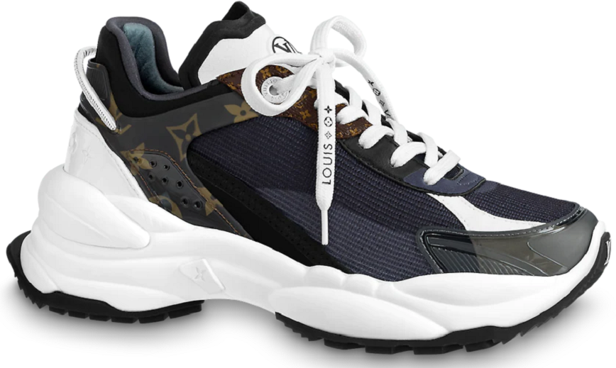 Giày Louis Vuitton Run 55 Trainers 'Black' 1AAP5L