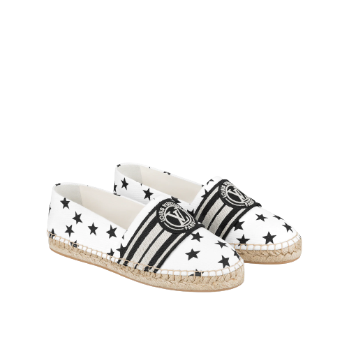 Giày Louis Vuitton Starboard Flat 'White Black' 1AAD7Z - Ảnh 2