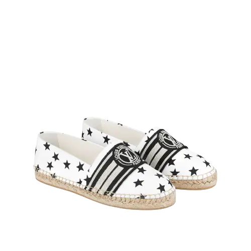 Alternative view of Giày Louis Vuitton Starboard Flat 'White Black' 1AAD7Z