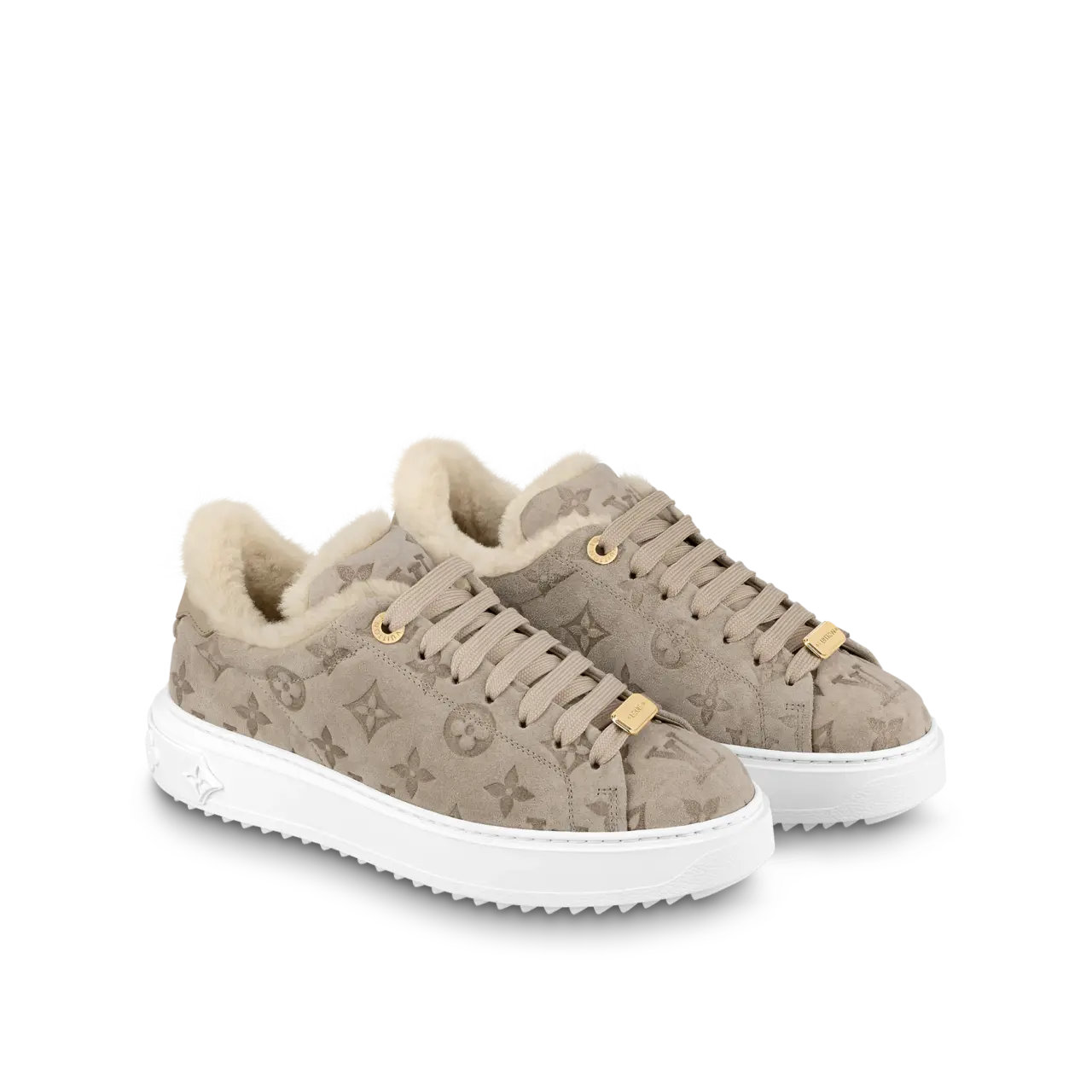 Alternative view of Giày Louis Vuitton Time Out Trainers 'Beige' 1AADZ9