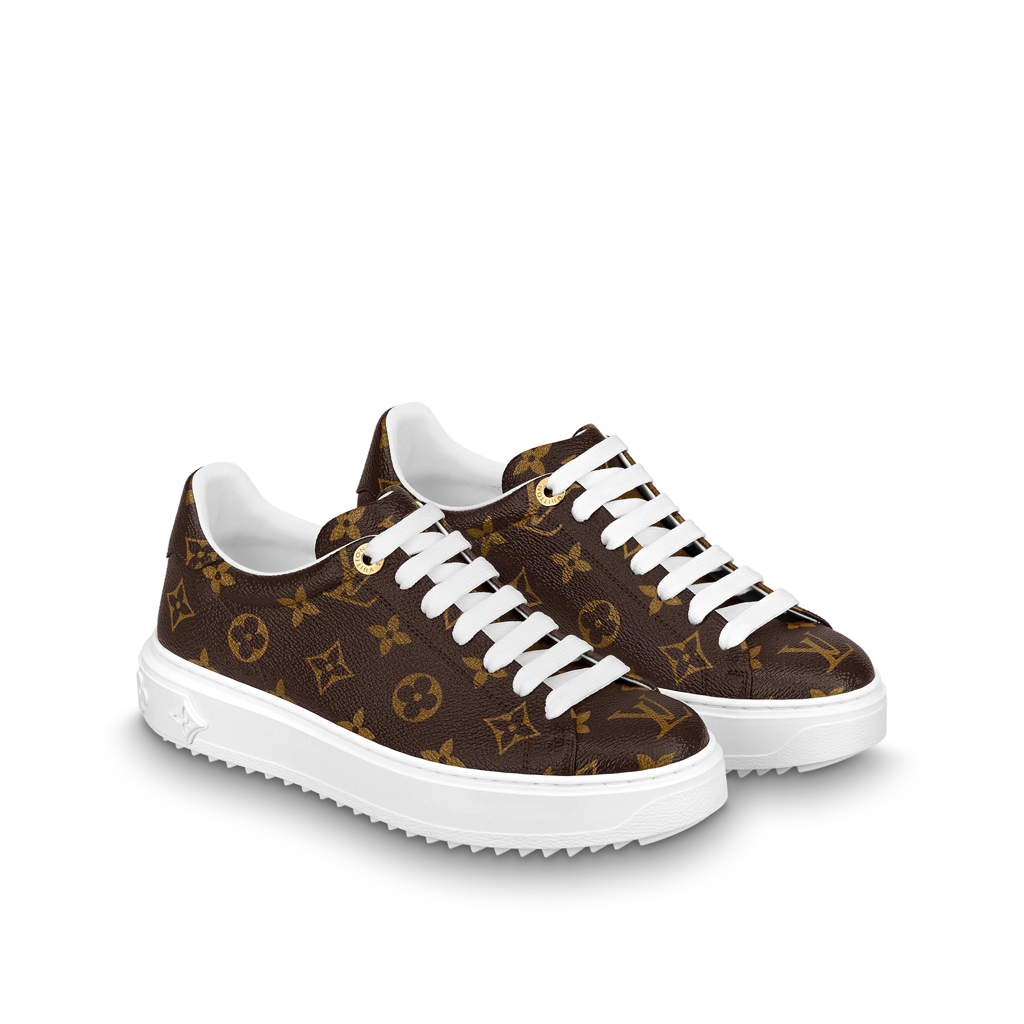 Giày Louis Vuitton Time Out Trainers 'Cacao Brown' 1A8FJR - Ảnh 2