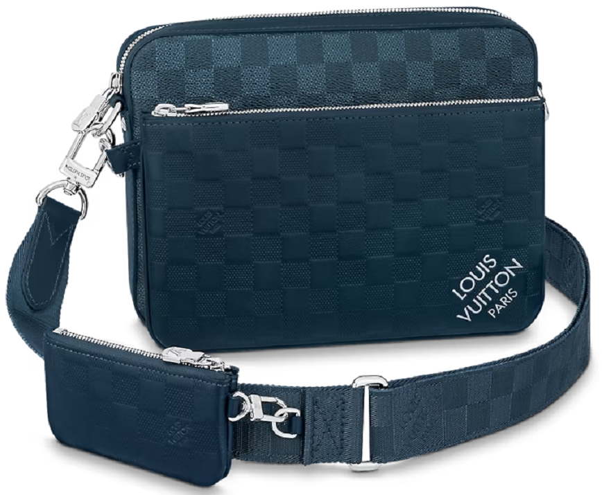 Tui Louis Vuitton Trio Messenger Bag 'Blue Sapphire' N40438