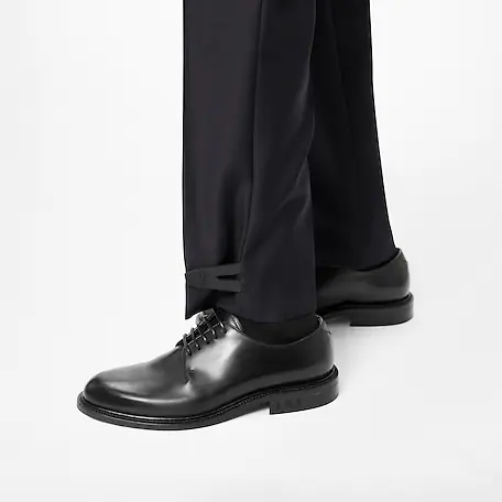 Giày Louis Vuitton Vendome Flex Derbies Black 1A9A8V - Ảnh 5