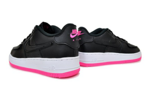 Alternative view of Giày Nike Air Force GS 'Black Hyper Pink' DB4545-005