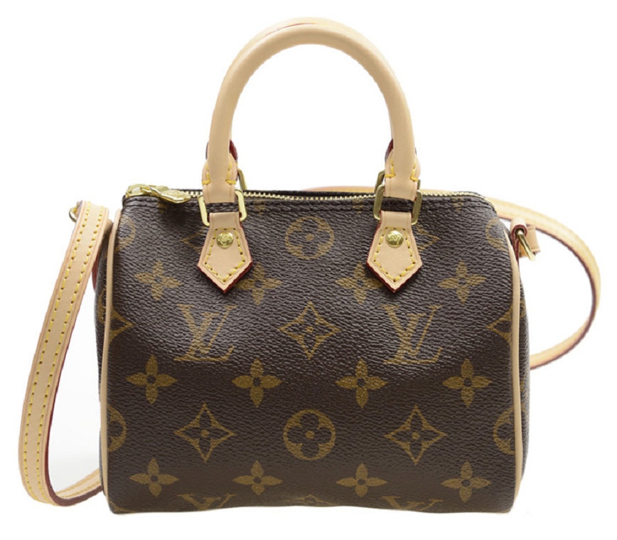 Túi Louis Vuitton Nano Speedy Monogram Canvas Brown Handbag M61252